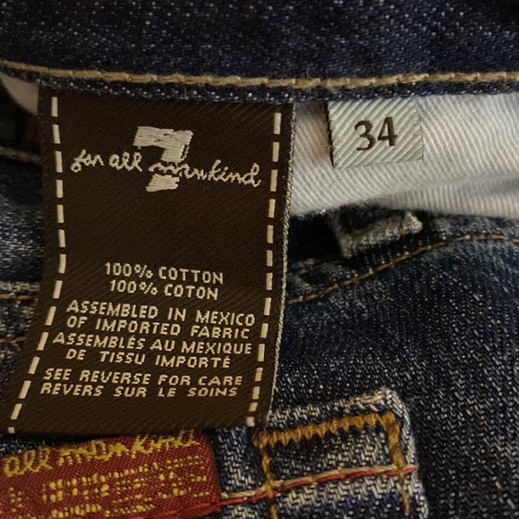 7 for All Mankind Men’s “A” Pkt Bootcut Jeans Size 34X32 - Picture 8 of 9